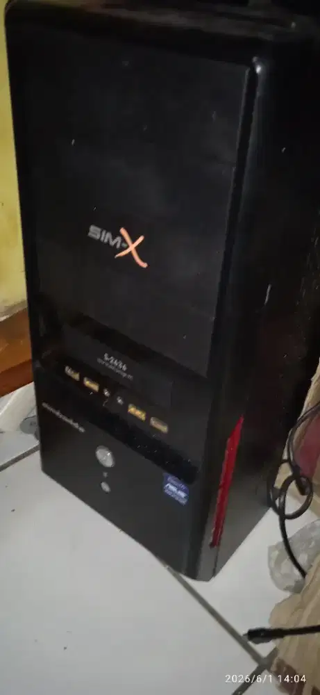 Unit PC komputer.Windows 10pro Keyboard. Mouse. Wifi usb.kabel power.