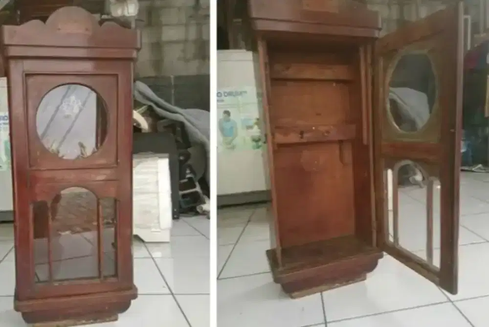 Box jam kayu jati