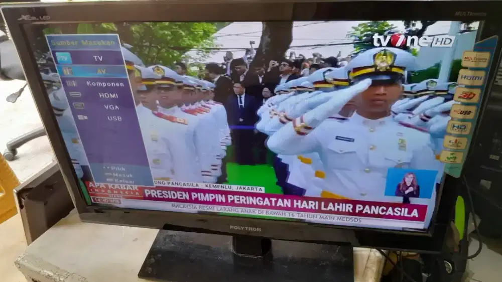 Tv led polytron 24 inch analog