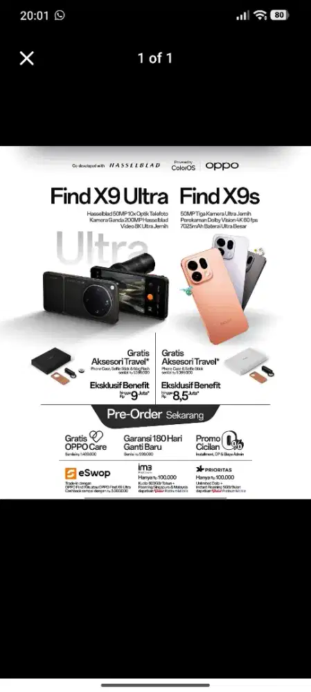 Ready Stok Oppo Find X9s & Find X9 ultra