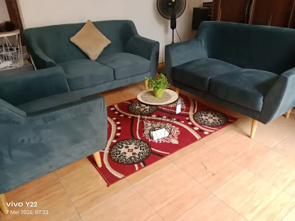Sofa retro NEW harga SECOND free meja informa new