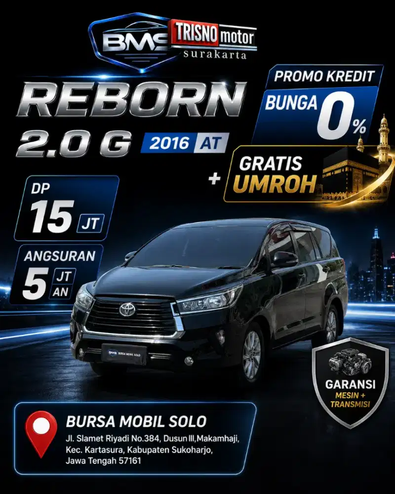 ( Dp 15 Jt) INNOVA 2.0 G 2016 AT