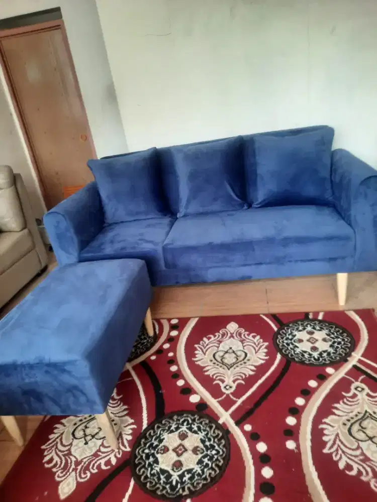 Sofa L retro NEW harga SECOND