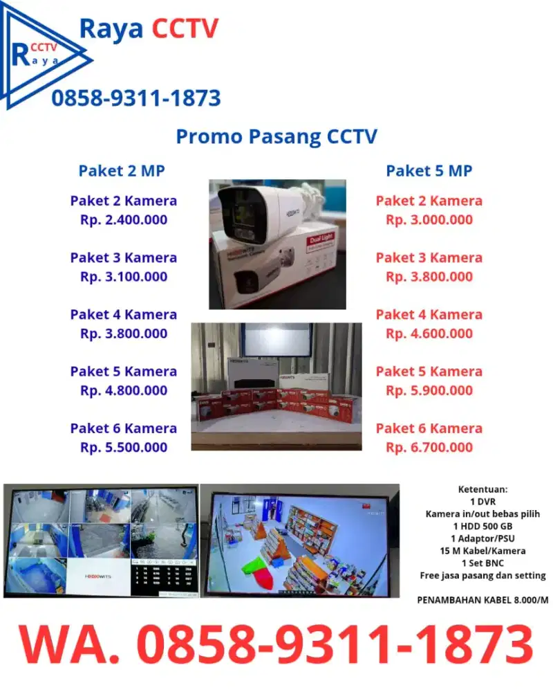Paket pasang cctv online hp