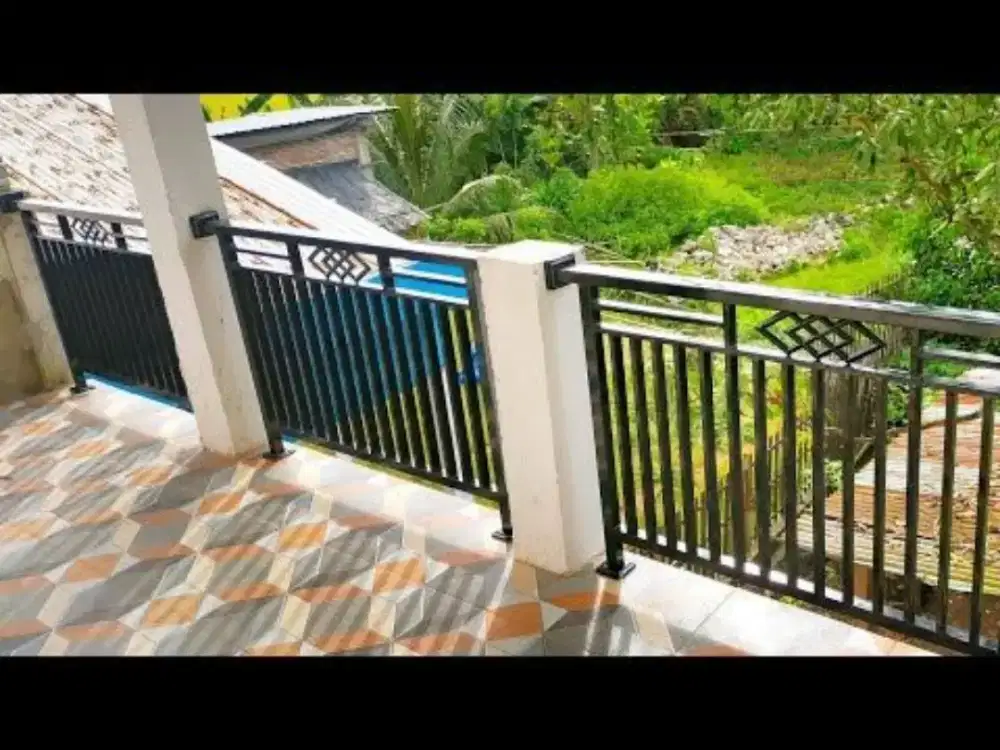 Pagar Balkon Minimalis Modern (Besi Hollow Tebal & Anti Karat)