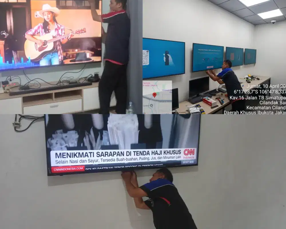 Braket +pasang atau jasa pasang terima rapih breket bracket led tv