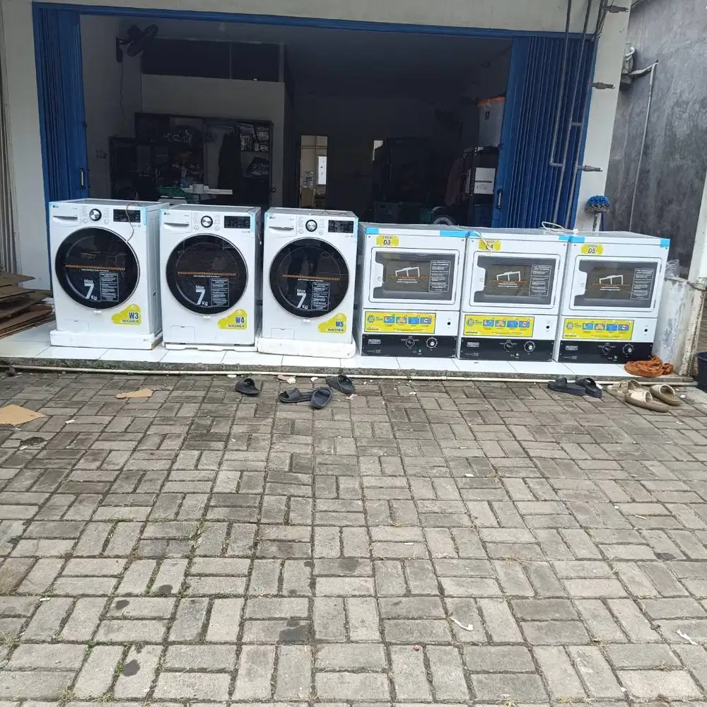 Mesin Laundry Washer LG 15kg & Dryer Maytag 15kg Like New