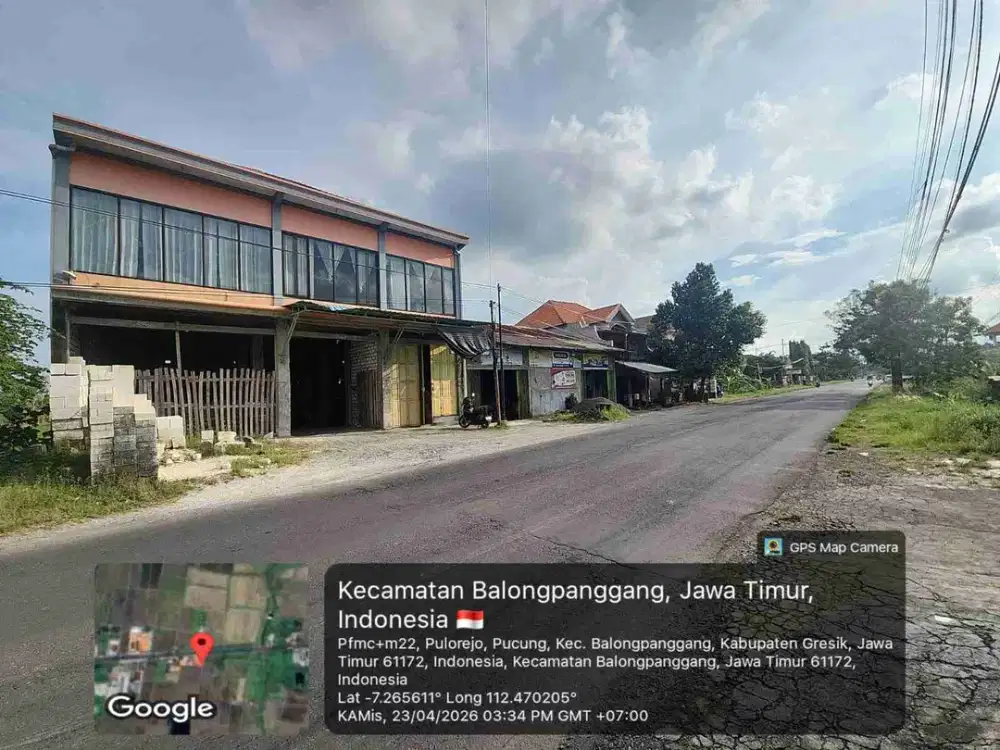 Dijual Via Lelang Tanah dan Bangunan Desa Kedungrukem Kec Benjeng Kab Gresik