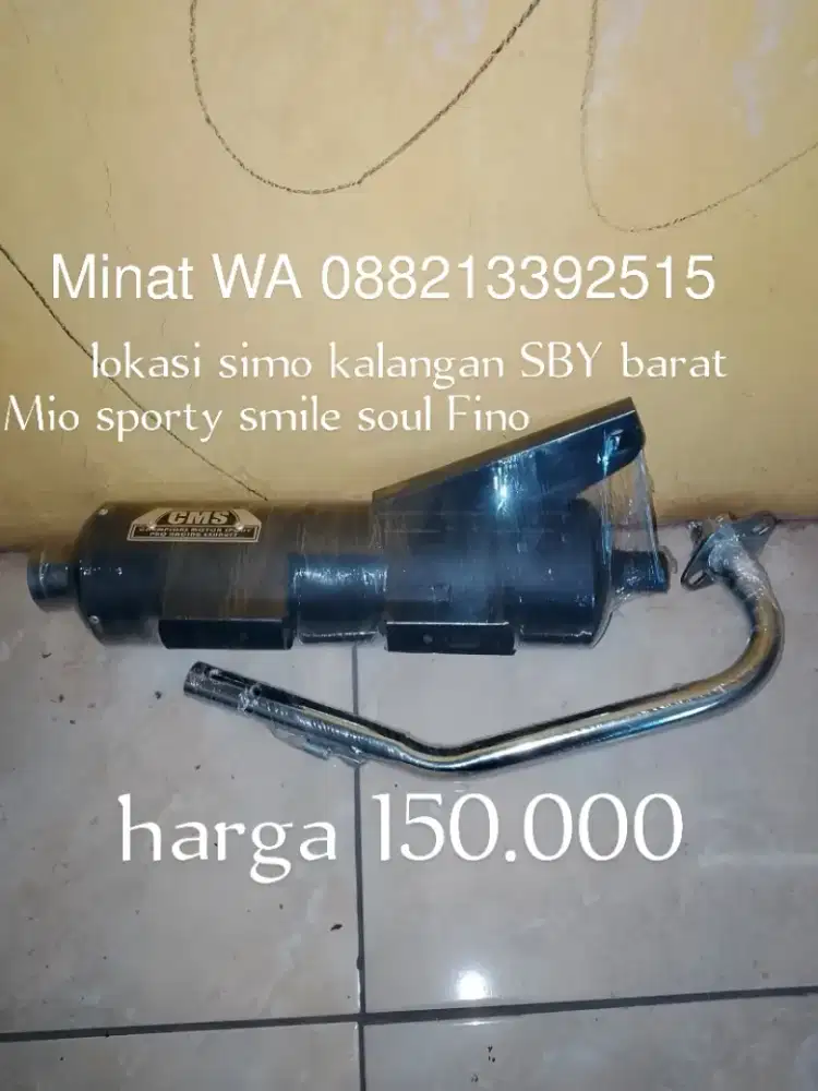 knalpot tsukigi CMS Mio sporty smile soul Fino