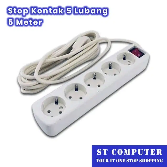 Stop Kontak 5 Lubang 5 Meter