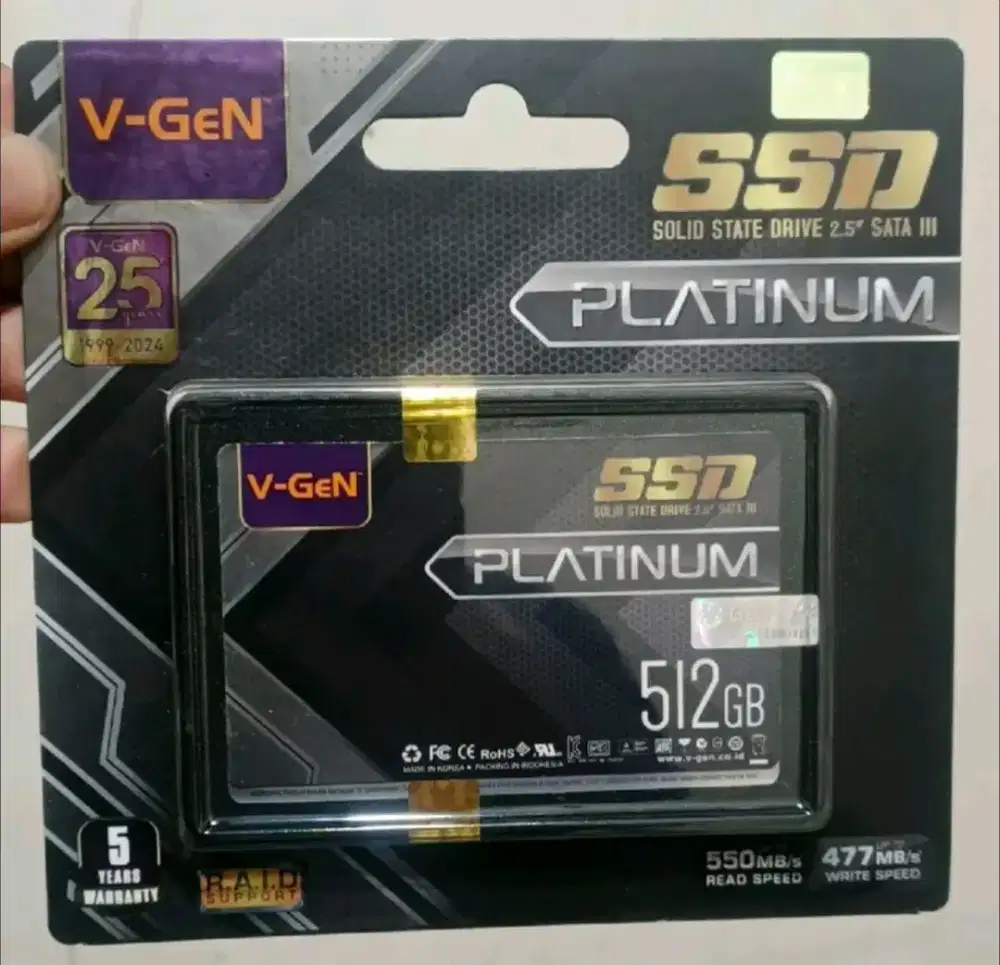 SSD 512G V-Gen Platinum Masih SEGEL