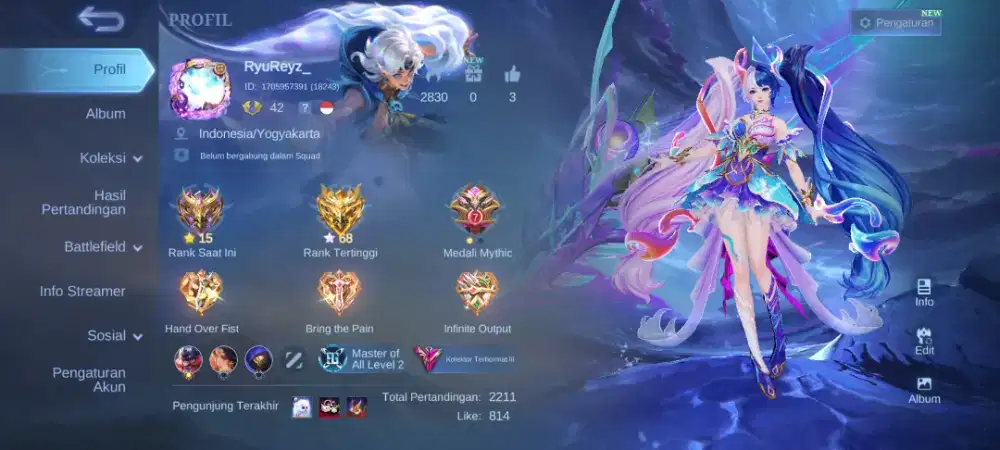 Jual Akun Mobile Legend