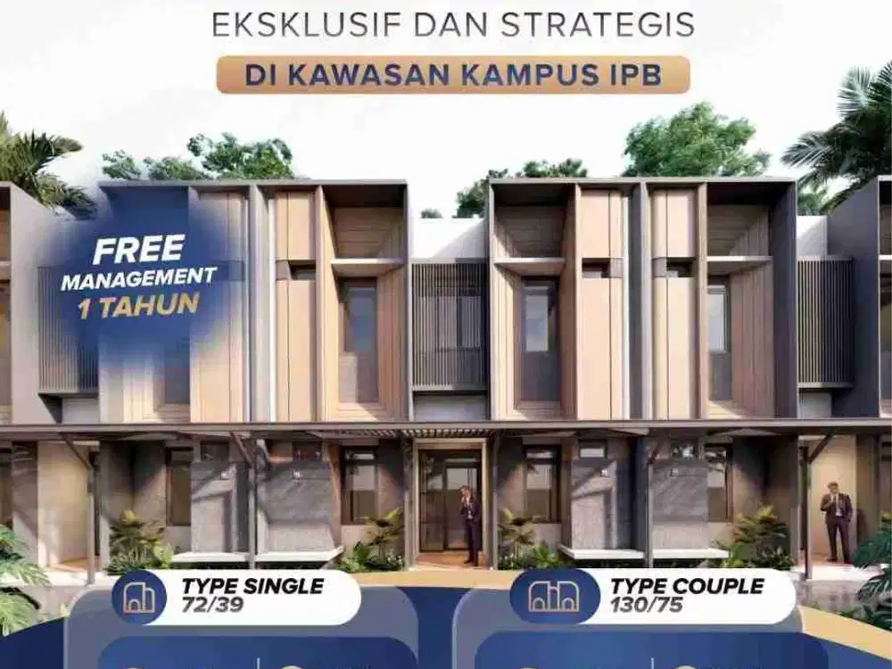 Jual Kosan Baru dekat Kampus IPB Dramaga Bogor Barat 6 Kamar + 6 KM Furnished