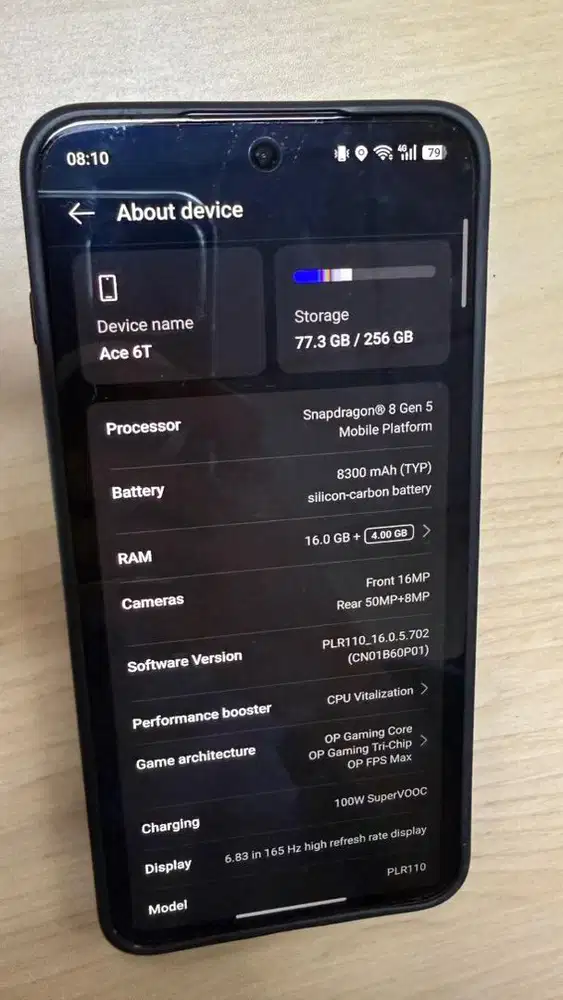 Oneplus Ace 6T 16/256Gb Black