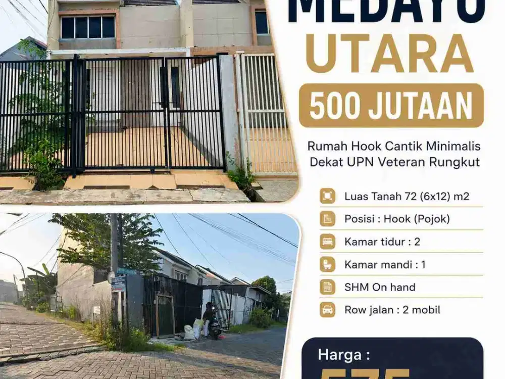 MEDAYU UTARA HOOK ‼️ Rumah Baru Renovasi dekat UPN Rungkut Surabaya Timur