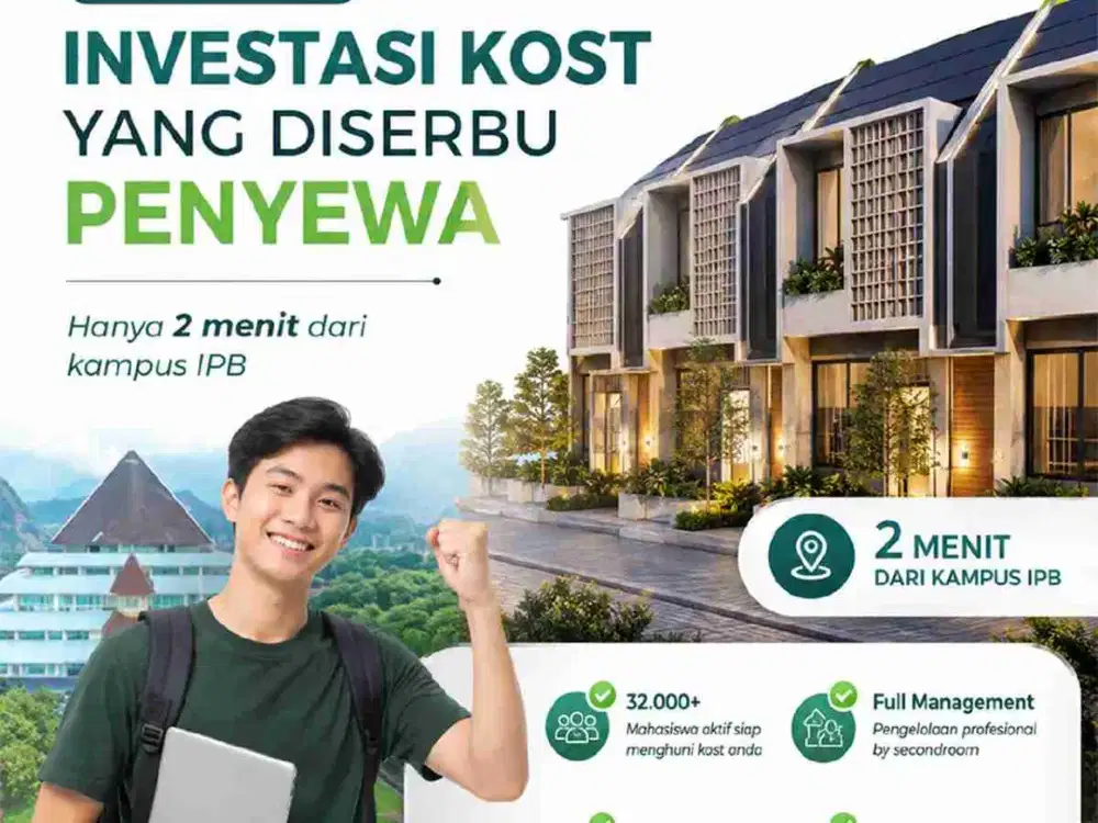 Jual Rumah Kost Premium Full Furniture [Termurah Di Kawasan IPB]