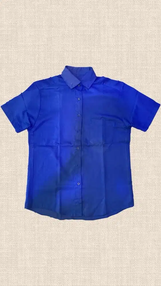 Kemeja Lengan Pendek / Biru