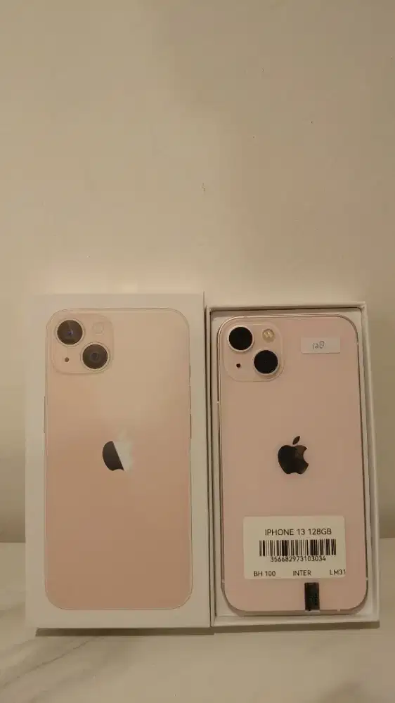 iPhone 13 128 pink alloprator no minus fullset