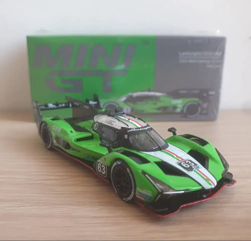 Mini GT 816 Lamborghini SC63 #63 1/64 (2024 IMSA Sebring 12 Hrs, Iron)