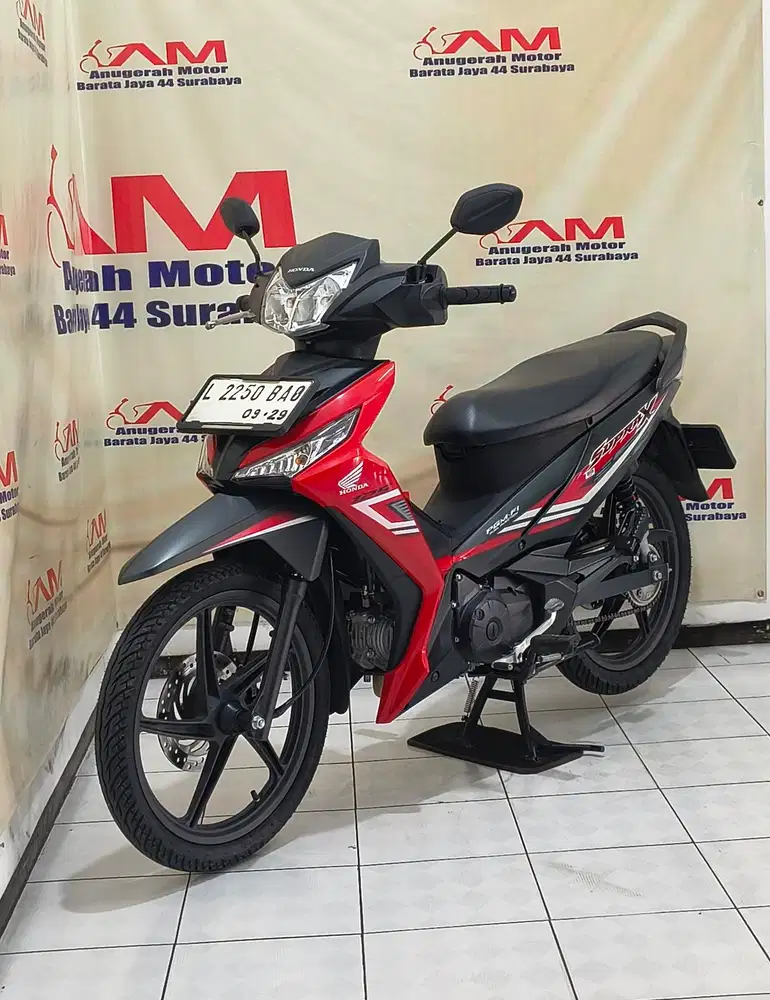 Istimewa Km 6 Ribu Honda supra x 125 fi Tahun 2024 warna hitam