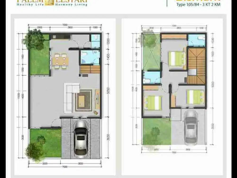 Rumah baru 2 lantai full furnis ready 1 unit tinggal bawa koper, kranggan bekasi