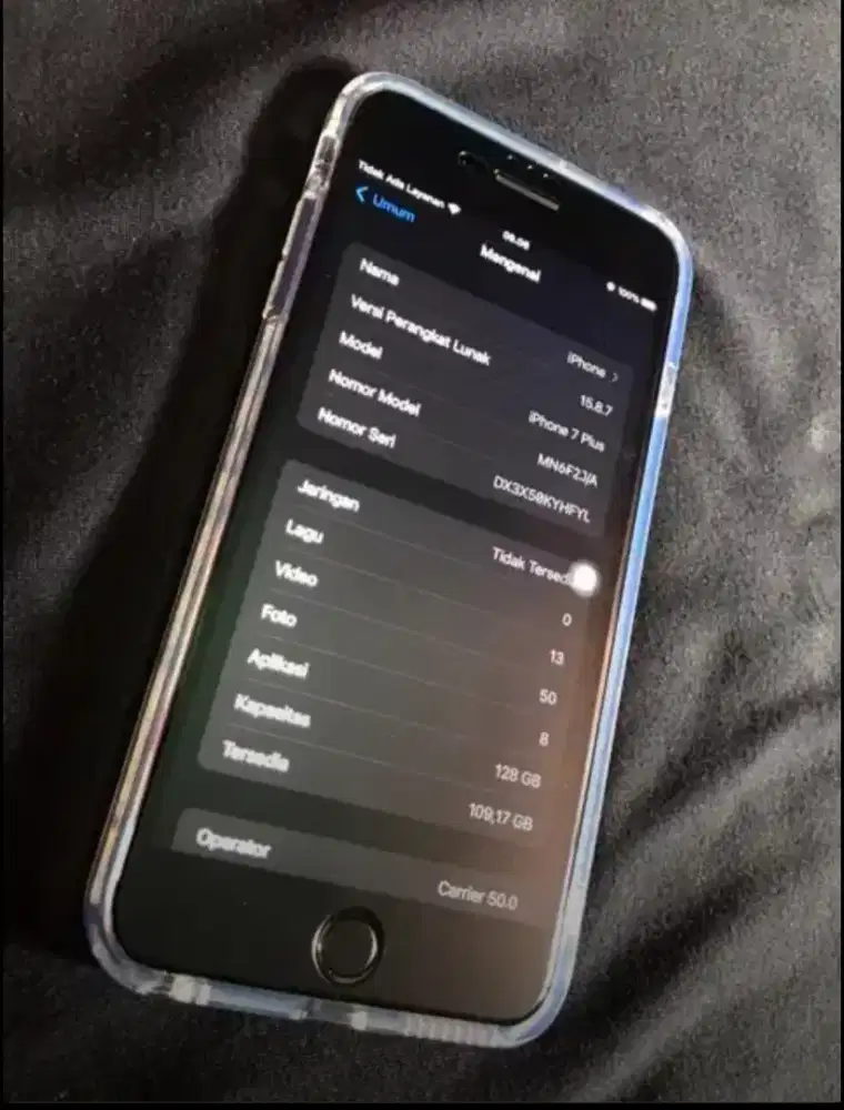 iPhone 7 plus
128 Gb

wifi only kelengkapan seperti di foto nett aja