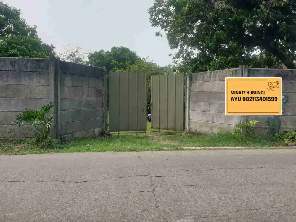 Dijual tanah darat cocok utk perumahan atau gudang sudah tembok keliling di palasari legok