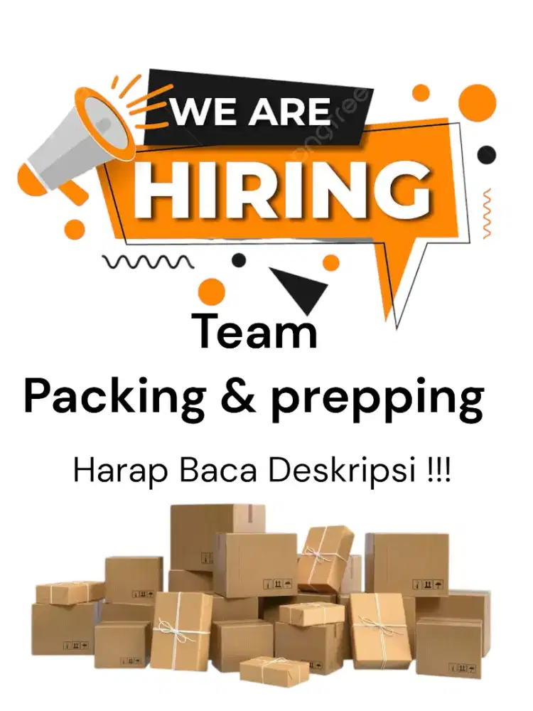 Dicari team packing dan preaping untuk online shop