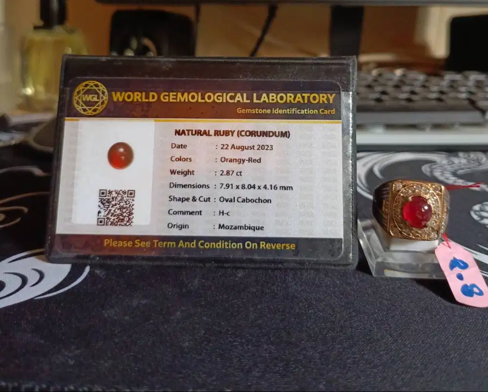Natural Ruby (corundum)