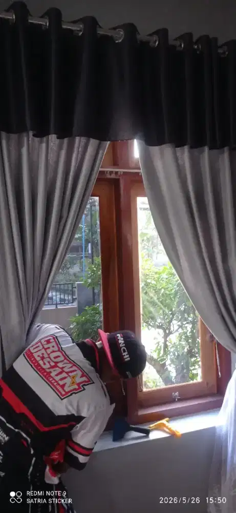 Kaca film peredam panas uv stiker kaca hitam & silver unt rumah anda