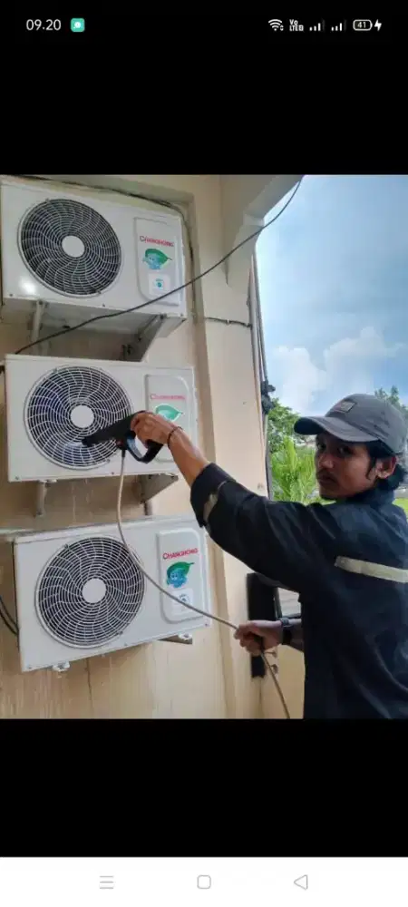 Jasa servis AC kulkas mesin cuci kompa air dll bergaransi