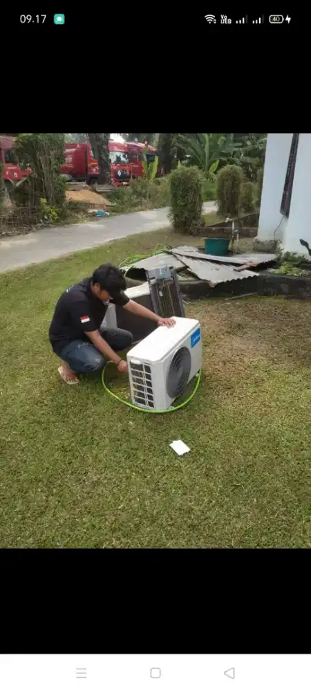 Jasa servis AC kulkas mesin cuci kompa air dll bergaransi