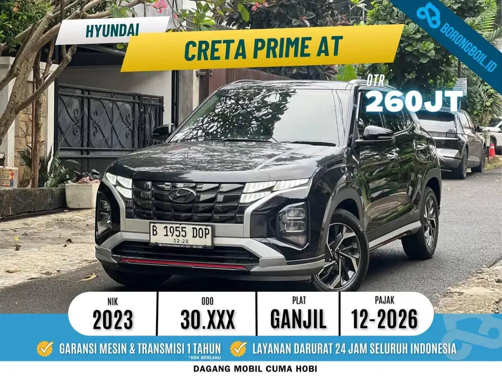 Creta Low KM | Hyundai Creta Prime Metik 2023 Hitam