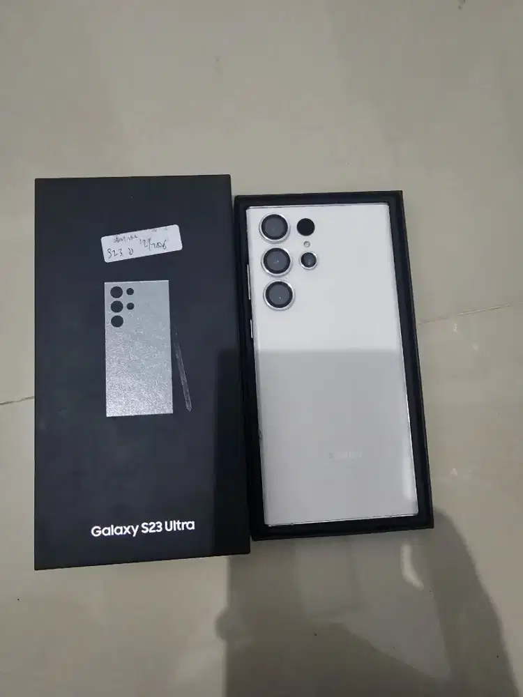 Samsung S23 ultra 12/256 wht mlus lengkap