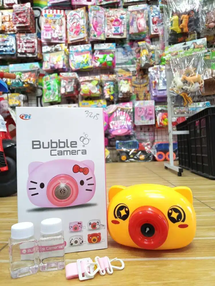 mainan anak bubble camera baterai