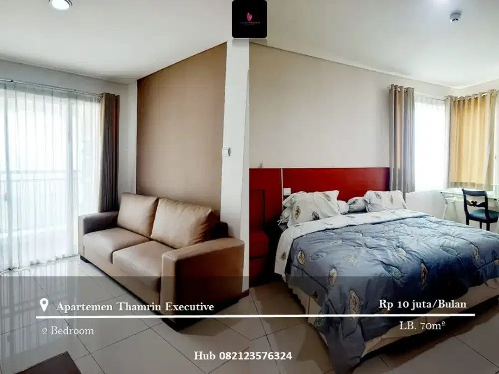 Disewakan Apartement Thamrin Executive Residence High Floor 2BR Full Furnished