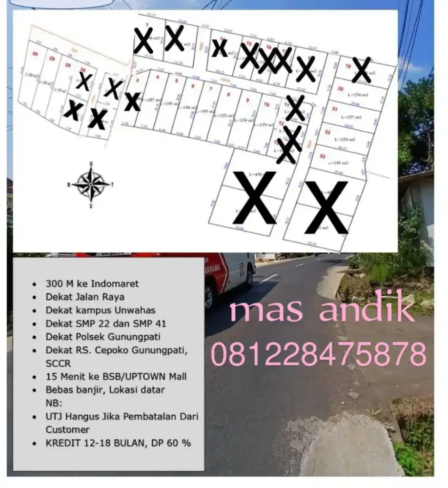 Tanah murah luas bisa di angsur