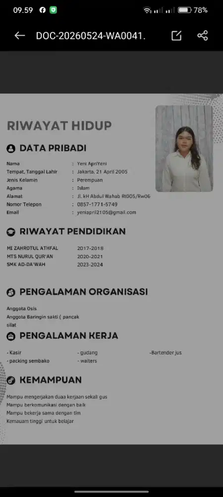 Mencari pekerjaan