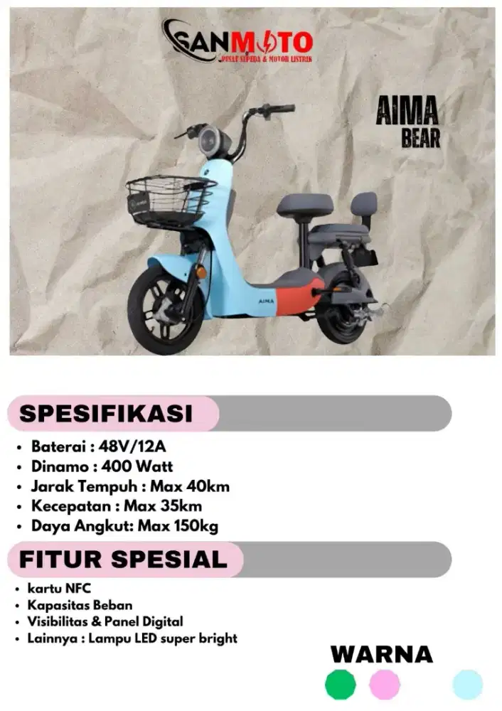 SEPED listrik AIMA