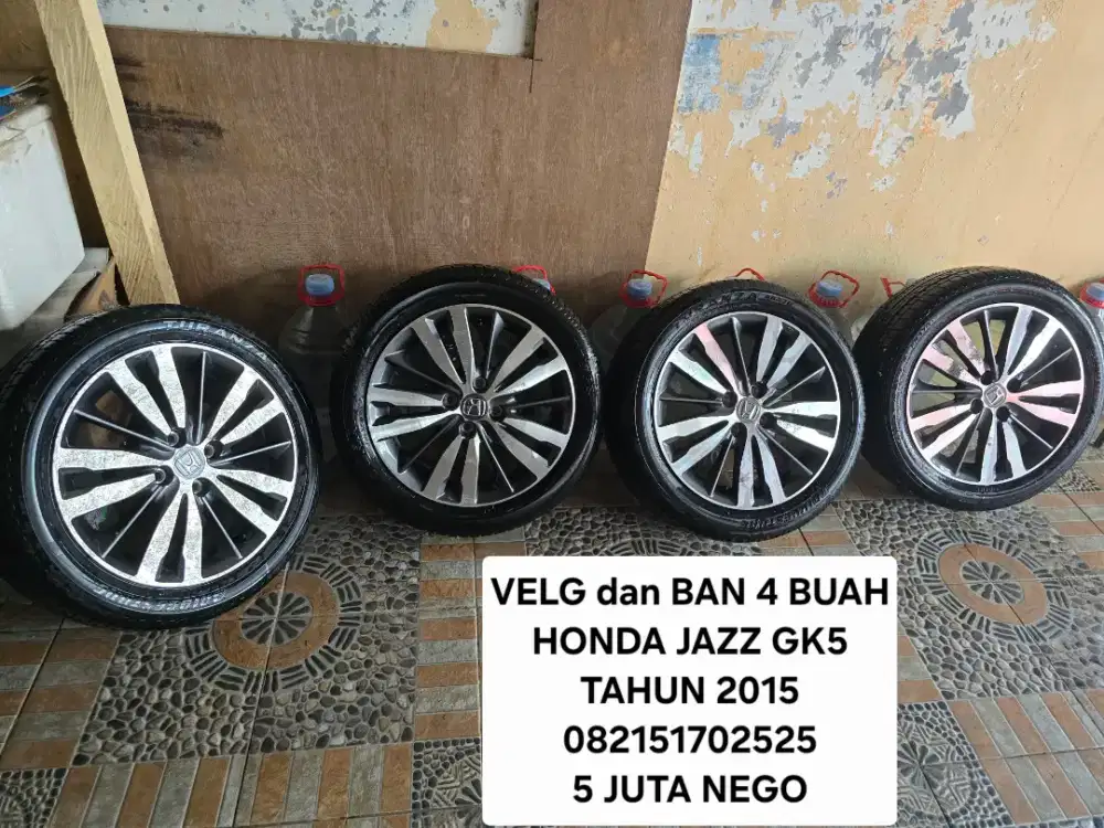 Velg dan Ban original HONDA JAZZ GK5 tahun 2015 ( 4 Buah )