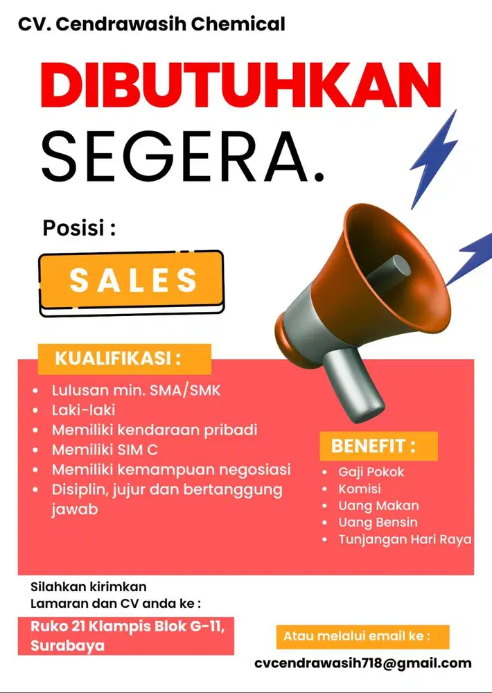 Lowongan Kerja Sales