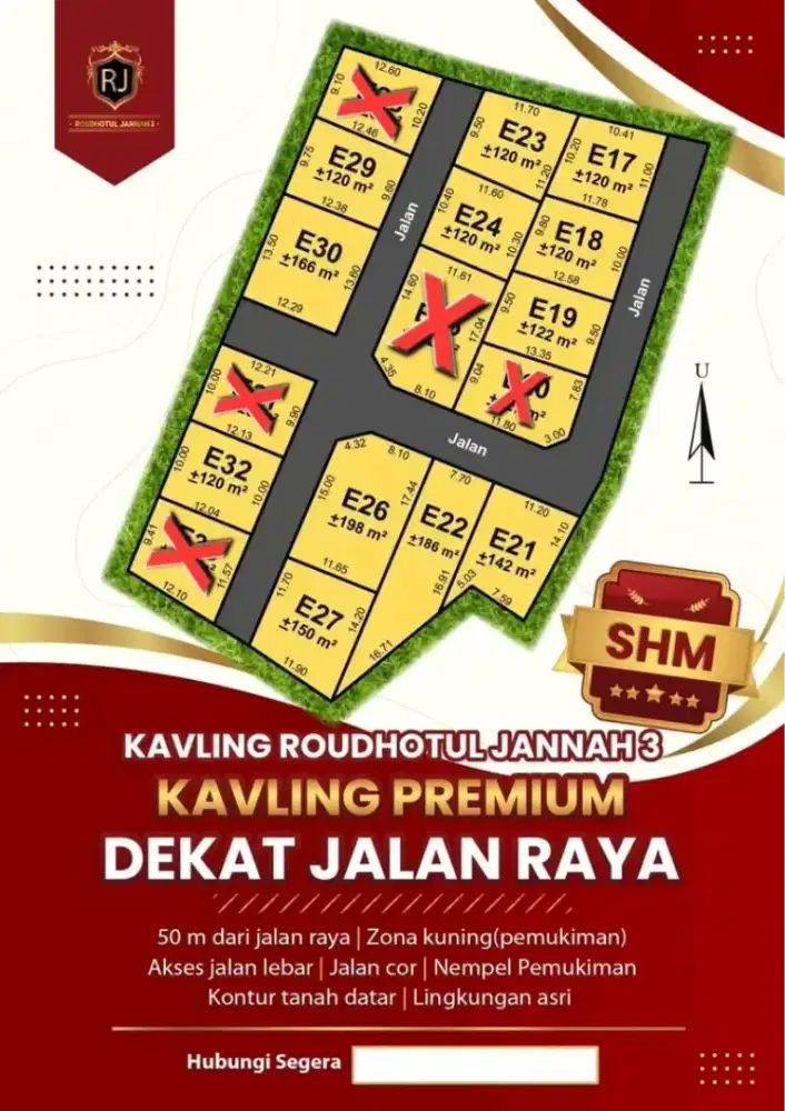 Tanah dekat jalan raya dekat wisata