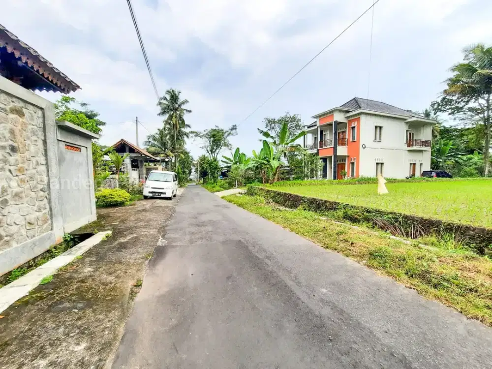 Tanah SHM 1223m2 Jl Kaliurang Km 17 Harjobinangun Pakem Dekat UII Terpadu, Pasar Pakem, Cocok Villa, Gudang, Dekat Jl Turi