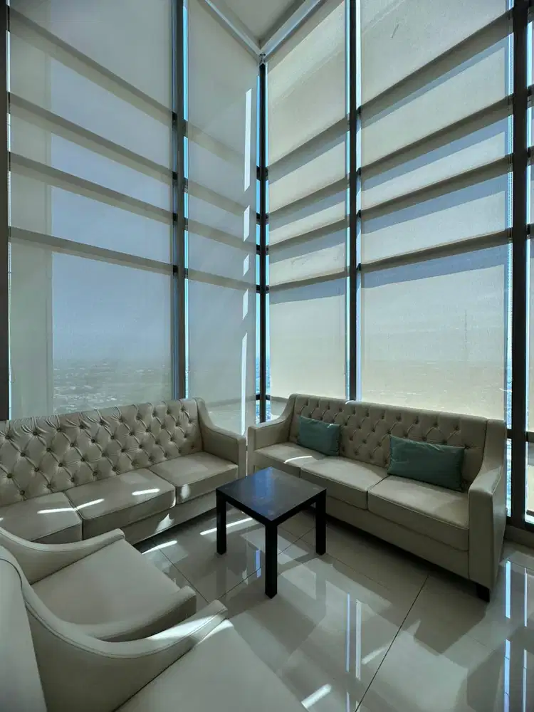 DISEWAKAN APARTEMEN LARIZ MANSION 2BR 2 LANTAI HIGH FLOOR LENGKAP