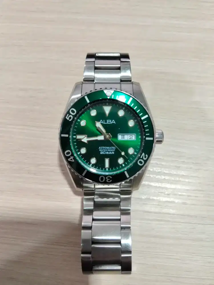 JAM ALBA AUTOMATIC HIJAU