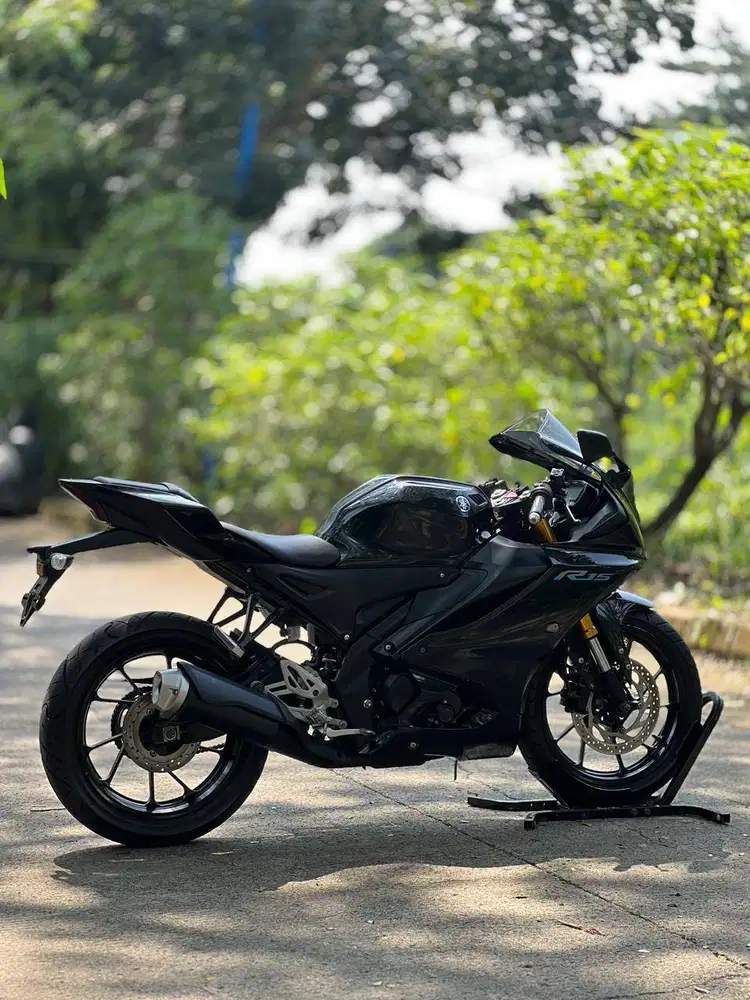 LOW KM! YAMAHA YZF R15 V4 HITAM 2022 PAJAK PANJANG SIAP TOURING