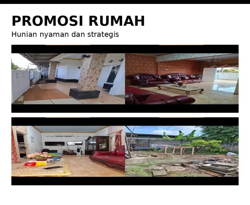 Dijual rumah + kontrakan 2 pintu
