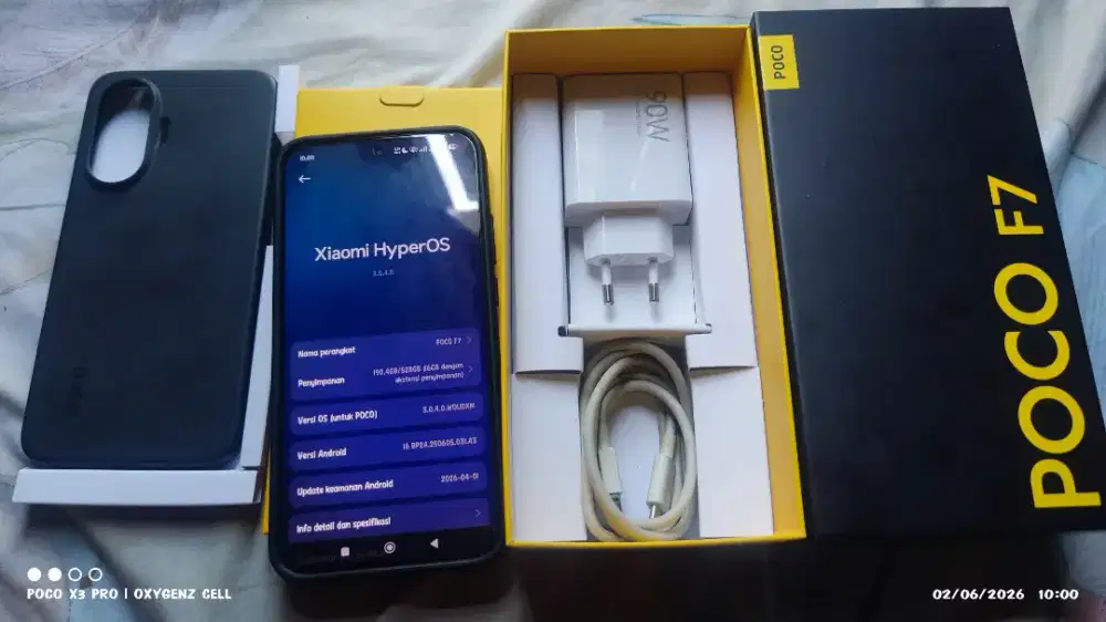 Poco F7 Silver Mulus Fullset!!!
