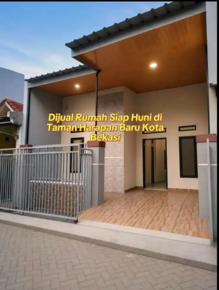 Dijual rumah cantik taman harapan baru siap huni bebas banjir
