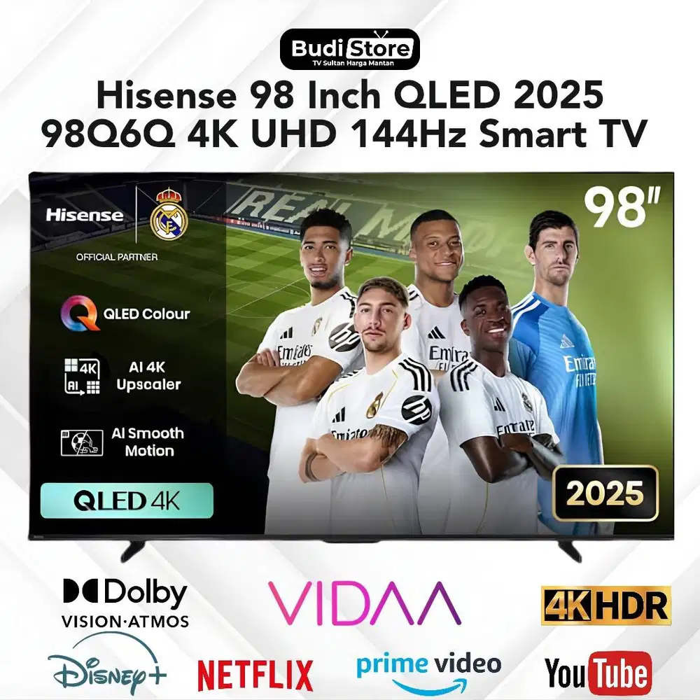 Hisense 98 Inch QLED 2025 4K UHD 144 Hz Smart TV